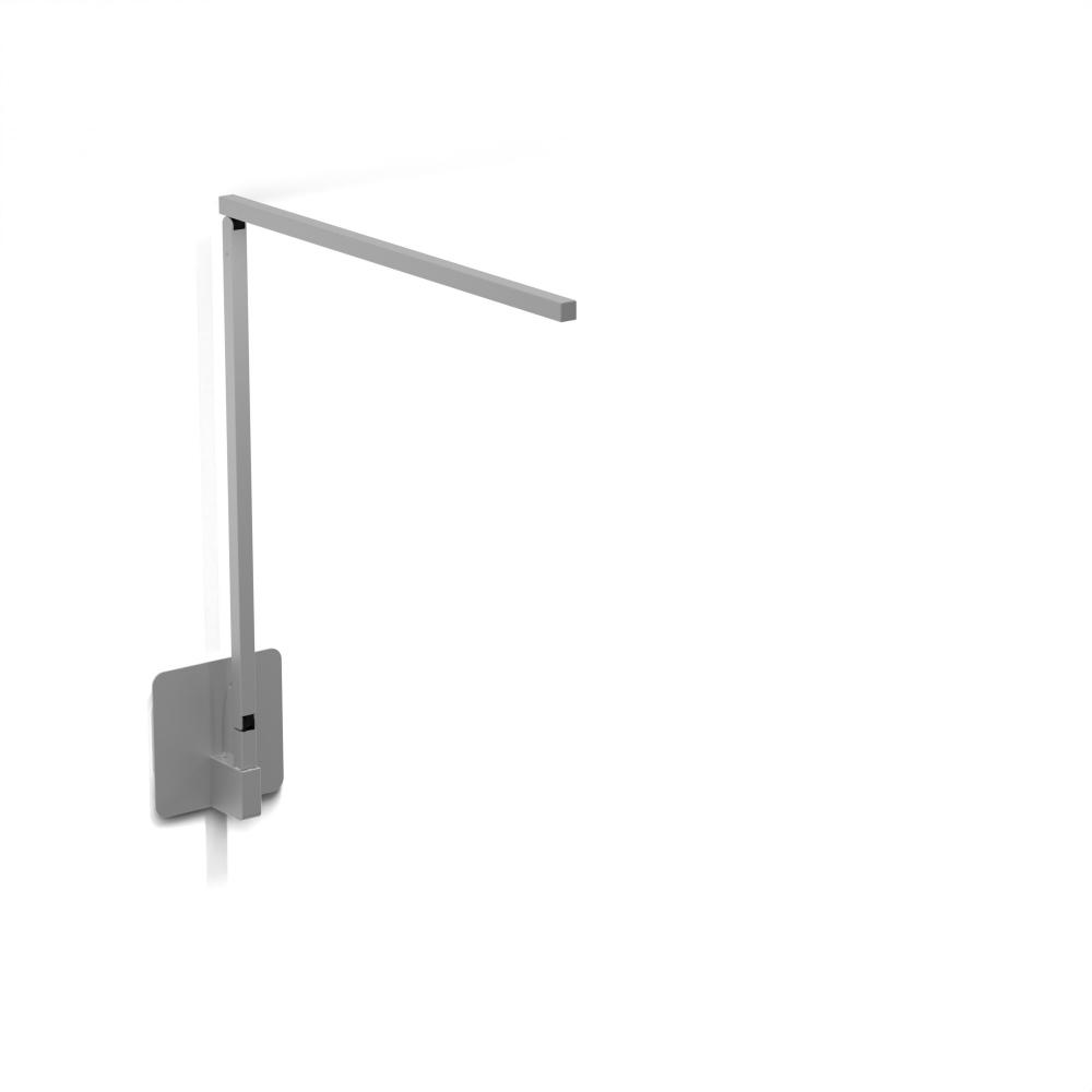 Z-Bar Solo Desk Lamp Gen 4 (Daylight White Light; Silver) with Hardwire Wall Mount
